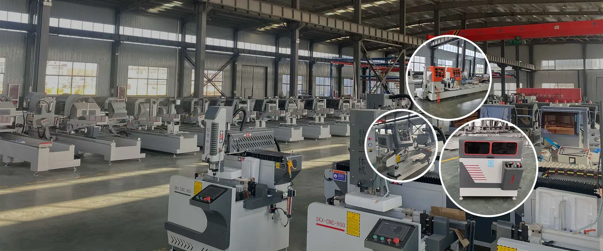 China Thermische onderbreking aluminium raammachinefabriek