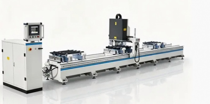 Uiterst nauwkeurige 4-koppige CNC-boormachine voor aluminium vliesgevels