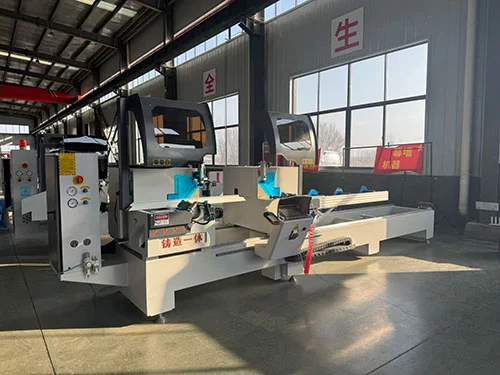 Semi Automatic Double Head Mitre Saw Aluminum Profile Cutting Machine