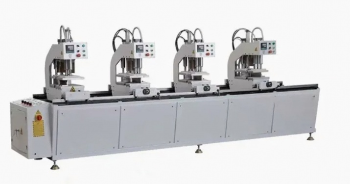 Professionele PVC UPVC kleurrijke Windows-profiel CNC naadloze lasmachines met 4 servogestuurde koppen